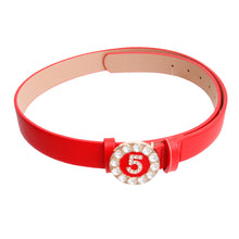 Load image into Gallery viewer, Red and Gold Designer 5 Belt
