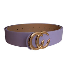 Load image into Gallery viewer, Lavender and Gold CC Designer Belt
