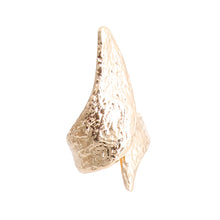 Load image into Gallery viewer, Hammered Gold Pointed Cuff
