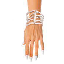 Load image into Gallery viewer, Silver Textured Cut Out Metal Cuff
