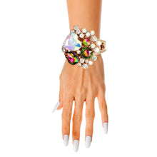 Load image into Gallery viewer, A Full Heart Aurora Borealis Crystal Cuff
