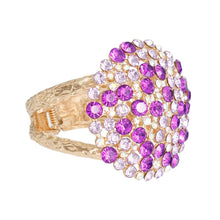 Load image into Gallery viewer, Purple Stone Dome Cluster Cuff
