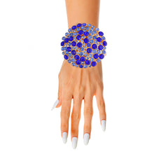 Load image into Gallery viewer, Blue Stone Dome Cluster Cuff
