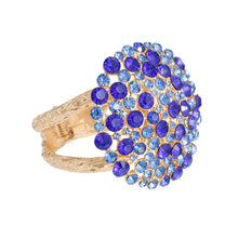 Load image into Gallery viewer, Blue Stone Dome Cluster Cuff
