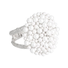 Load image into Gallery viewer, White Pearl Dome Cluster Cuff
