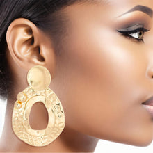Load image into Gallery viewer, Dangle Gold Medium Bubble Drop Earrings for Women
