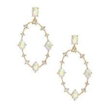 Load image into Gallery viewer, Oval Aurora Borealis Earrings
