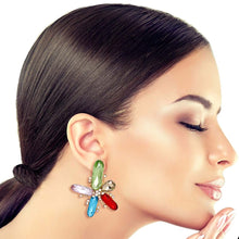 Load image into Gallery viewer, Multi Abstract Flower Studs
