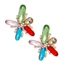 Load image into Gallery viewer, Multi Abstract Flower Studs
