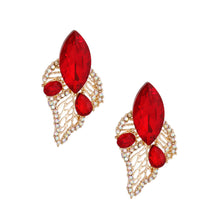 Load image into Gallery viewer, Elegant Red Leaf Stud

