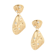 Load image into Gallery viewer, Gold Melted Metal Stone Clip Ons
