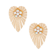 Load image into Gallery viewer, Gold Clipped Heart Clip Ons
