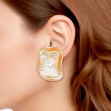 Load image into Gallery viewer, Clip On Gold Medium Vintage Earrings for Women
