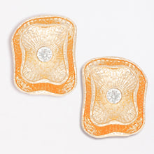 Load image into Gallery viewer, Clip On Gold Medium Vintage Earrings for Women
