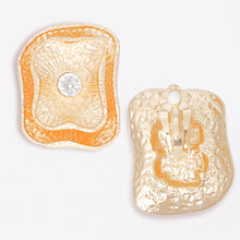 Load image into Gallery viewer, Clip On Gold Medium Vintage Earrings for Women
