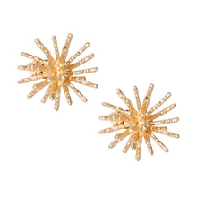 Load image into Gallery viewer, Clip On Gold Medium Spike Earrings for Women
