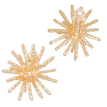 Load image into Gallery viewer, Clip On Gold Medium Spike Earrings for Women
