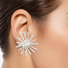 Load image into Gallery viewer, Clip On Silver Medium Spike Earrings for Women
