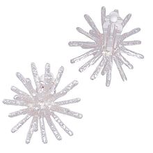 Load image into Gallery viewer, Clip On Silver Medium Spike Earrings for Women
