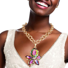 Load image into Gallery viewer, Pink Green Flower Chain Set
