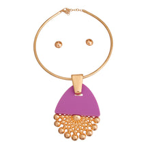 Load image into Gallery viewer, Purple Teardrop Burst Necklace
