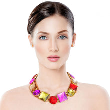 Load image into Gallery viewer, Multi Color Various Crystal Collar Set
