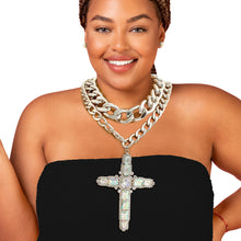 Load image into Gallery viewer, Chunky Silver AURBO Jumbo Cross Set

