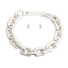 Load image into Gallery viewer, Chunky Silver Square Link Chain
