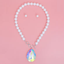 Load image into Gallery viewer, Toggle White Pearl AURBO Teardrop Necklace
