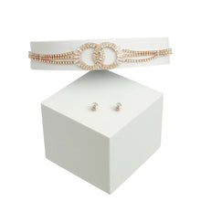 Load image into Gallery viewer, Gold 4 Row Pave Infinity Link Choker

