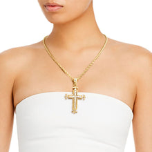 Load image into Gallery viewer, Gold Rigid Collar Elegant Cross Necklace
