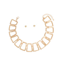 Load image into Gallery viewer, Gold Curved Trapezoid Link Set
