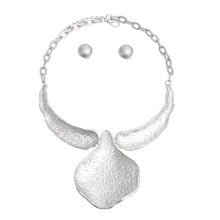 Load image into Gallery viewer, Silver Organic Teardrop Necklace
