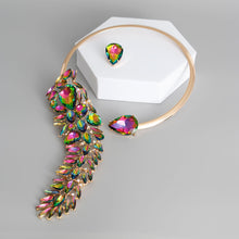 Load image into Gallery viewer, Elegant Pink Green Wrap Choker
