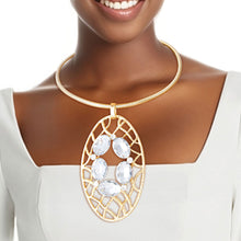 Load image into Gallery viewer, Gold Woven Oval Set
