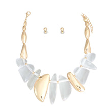 Load image into Gallery viewer, Clear Chunky Thick Bead Bib Set

