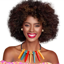 Load image into Gallery viewer, Long Wood Bead Bib Set
