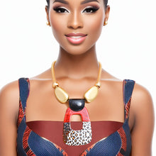 Load image into Gallery viewer, Necklace Gold Leopard Teardrop Pendant for Women
