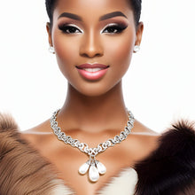 Load image into Gallery viewer, Silver Mademoiselle Pearl Charm Necklace
