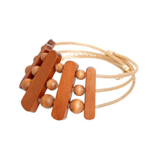 Load image into Gallery viewer, Necklace Brown Wood Choker Set for Women
