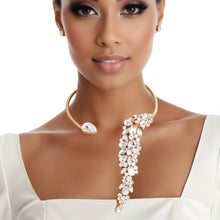 Load image into Gallery viewer, Necklace Gold Crystal Drop Choker for Women
