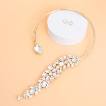 Load image into Gallery viewer, Necklace Gold Crystal Drop Choker for Women
