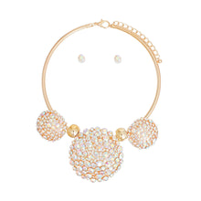 Load image into Gallery viewer, Necklace Gold AURBO Crystal Pendant Set for Women
