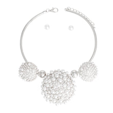 Load image into Gallery viewer, White Triple Dome Pendant Set
