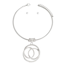 Load image into Gallery viewer, Silver 3D Pearl Pendant Necklace
