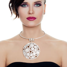Load image into Gallery viewer, Silver Domed Pendant Set
