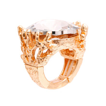 Load image into Gallery viewer, Gold Crystal Branch Ring
