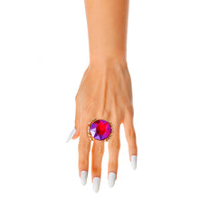 Load image into Gallery viewer, Purple Crystal Branch Ring

