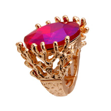 Load image into Gallery viewer, Purple Crystal Branch Ring
