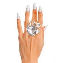 Load image into Gallery viewer, A Full Heart Crystal Gold Ring
